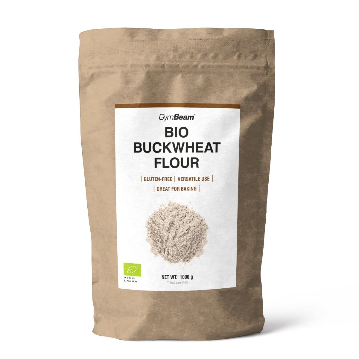 GymBeam BIO Buchweizenmehl glutenfrei vegan 1000 g