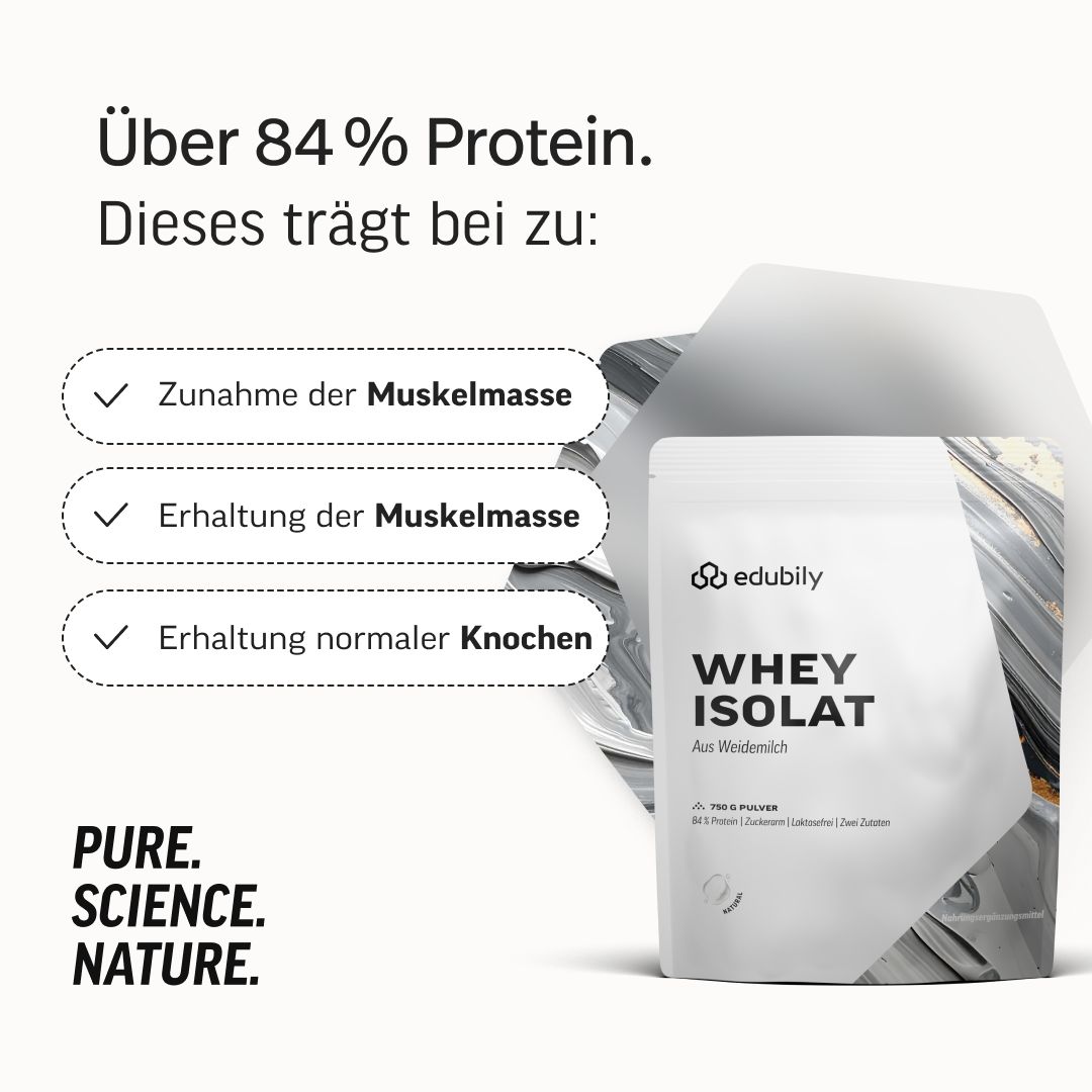 edubily® Whey Protein Isolat aus irischer Weidehaltung Neutral