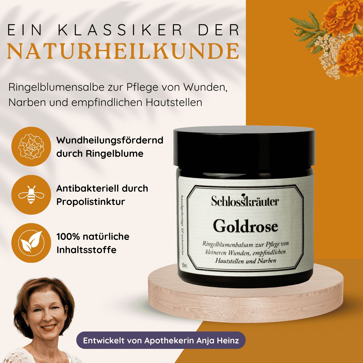 Schlosskräuter Goldrose Ringelblumensalbe Ringelblumencreme Calendula