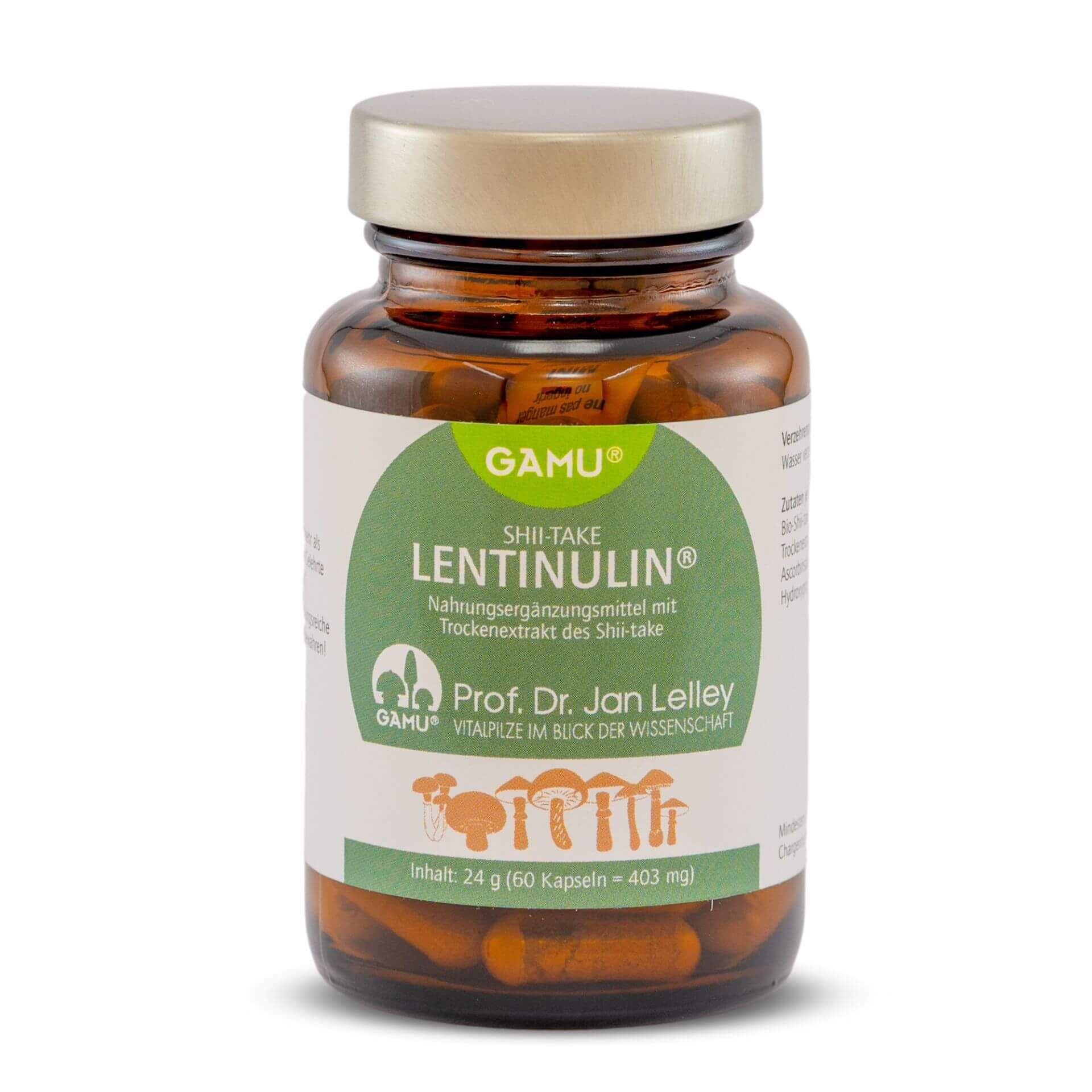 Gamu, Bio Shii-take Pilzextrakt / Lentinula edodes 60 St Kapseln