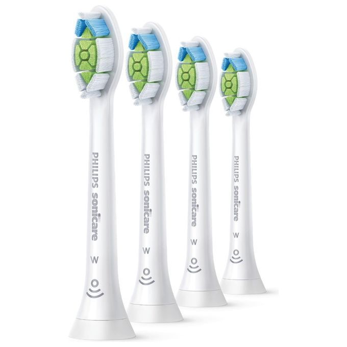 Philips Ersatz-Zahnbürsten HX6064/10 Sonicare Optimal White W2 weiß 4-er