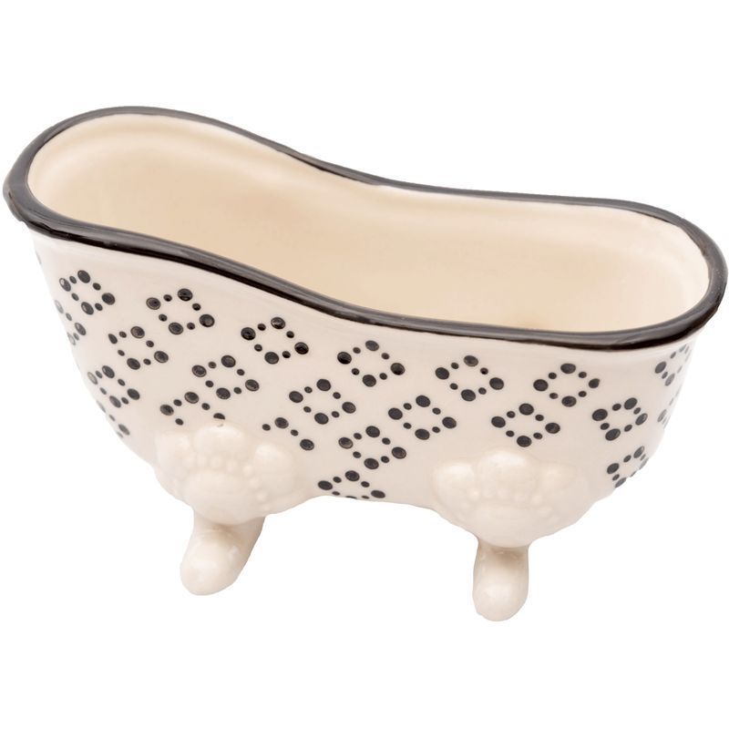 La Savonnerie de Nyons - Seifenschale Badewanne - schwarz