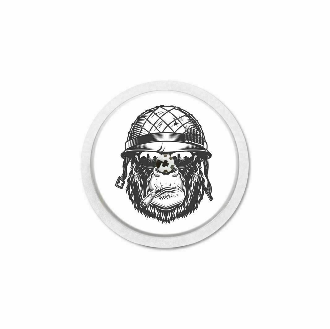 MySweetStitch | Freestyle Libre 1 & 2 Sensor Sticker | Monkey Edition