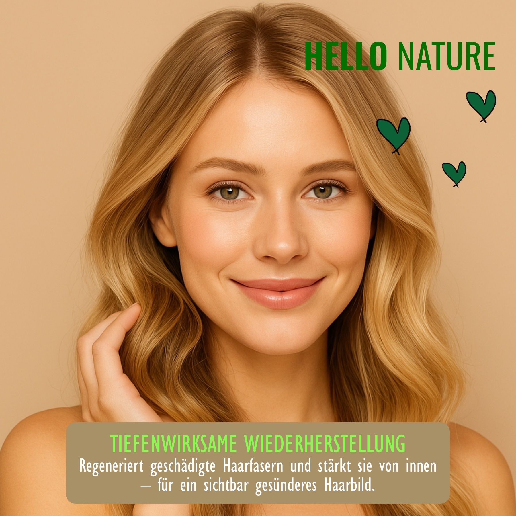 Hello Nature Haarmaske für Intensivpflege Tiefenregeneration mit Argnöl