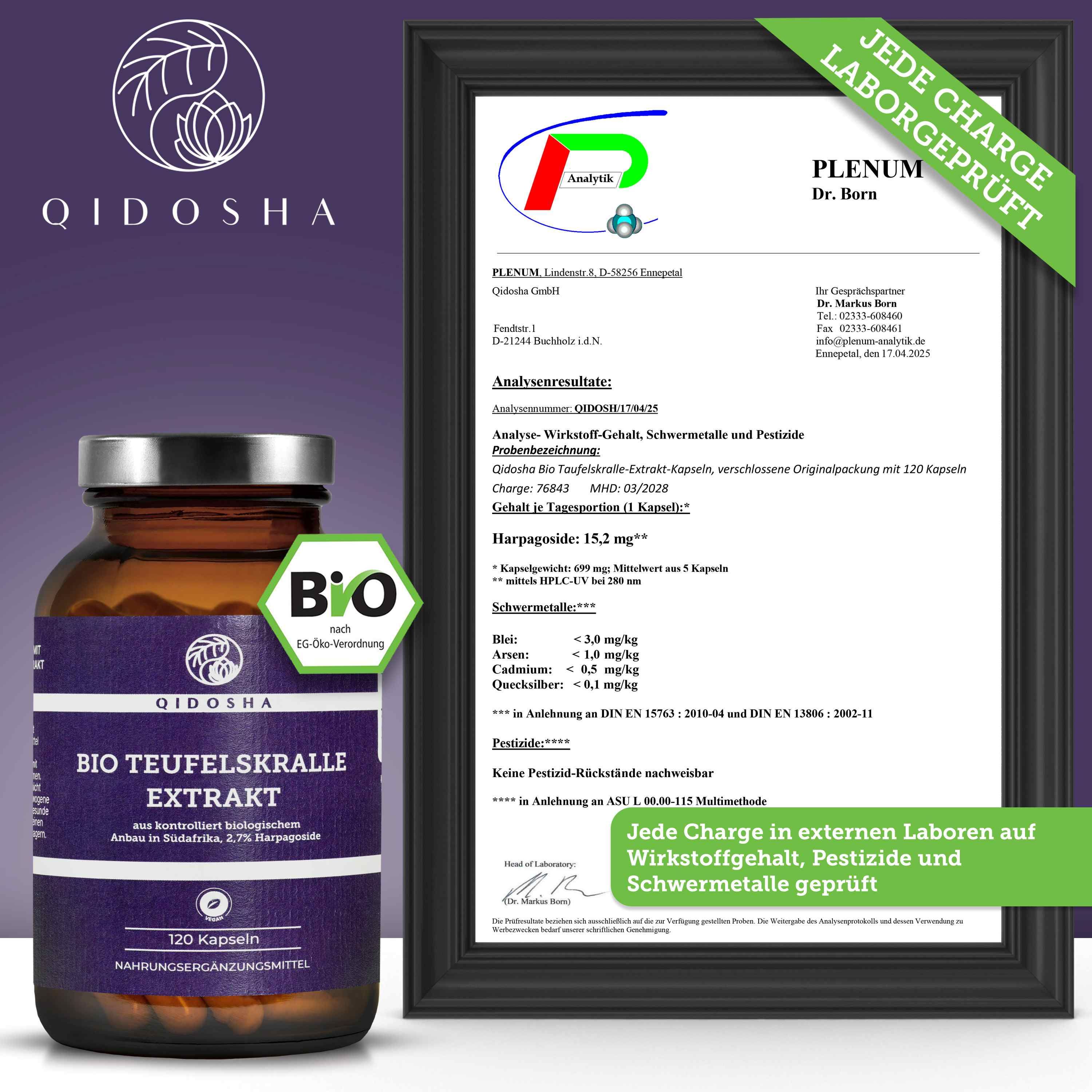 QIDOSHA Bio Teufelskralle Extrakt