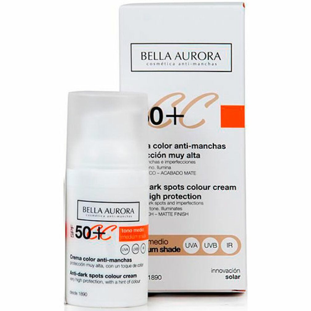 cc cream anti-manchas tono medio SPF50+