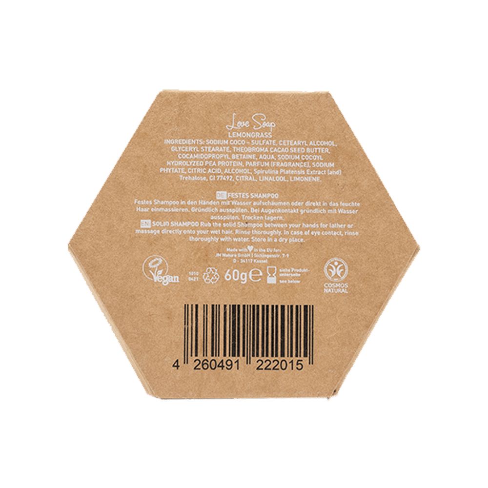 Ben & Anna - Festes Shampoo Love Soap Lemongrass 60 g