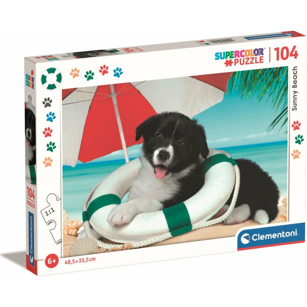 clementoni Sonnenstrand-Puzzle 104 Teile