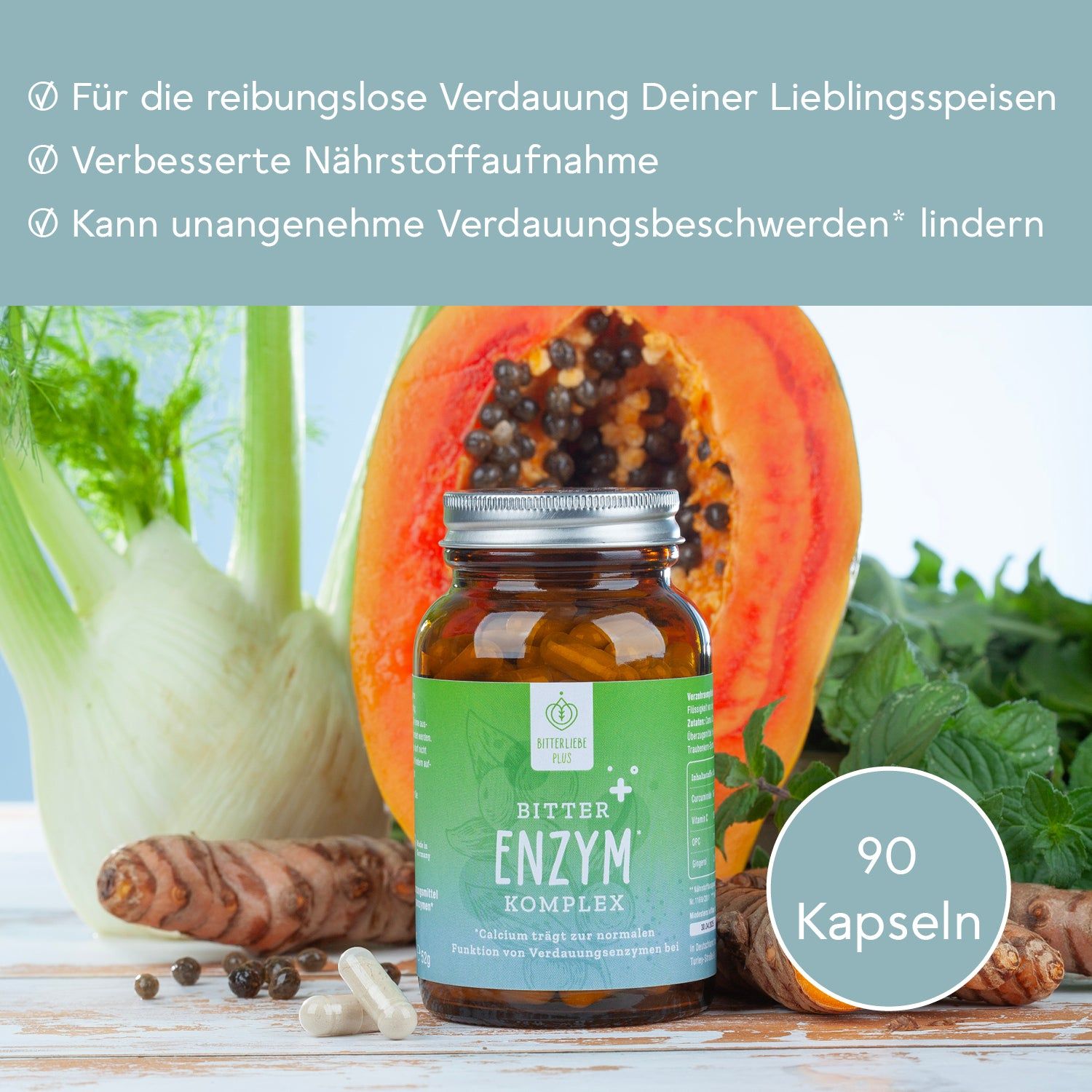 BitterLiebe Bitter Enzym* Komplex - Monatspackung