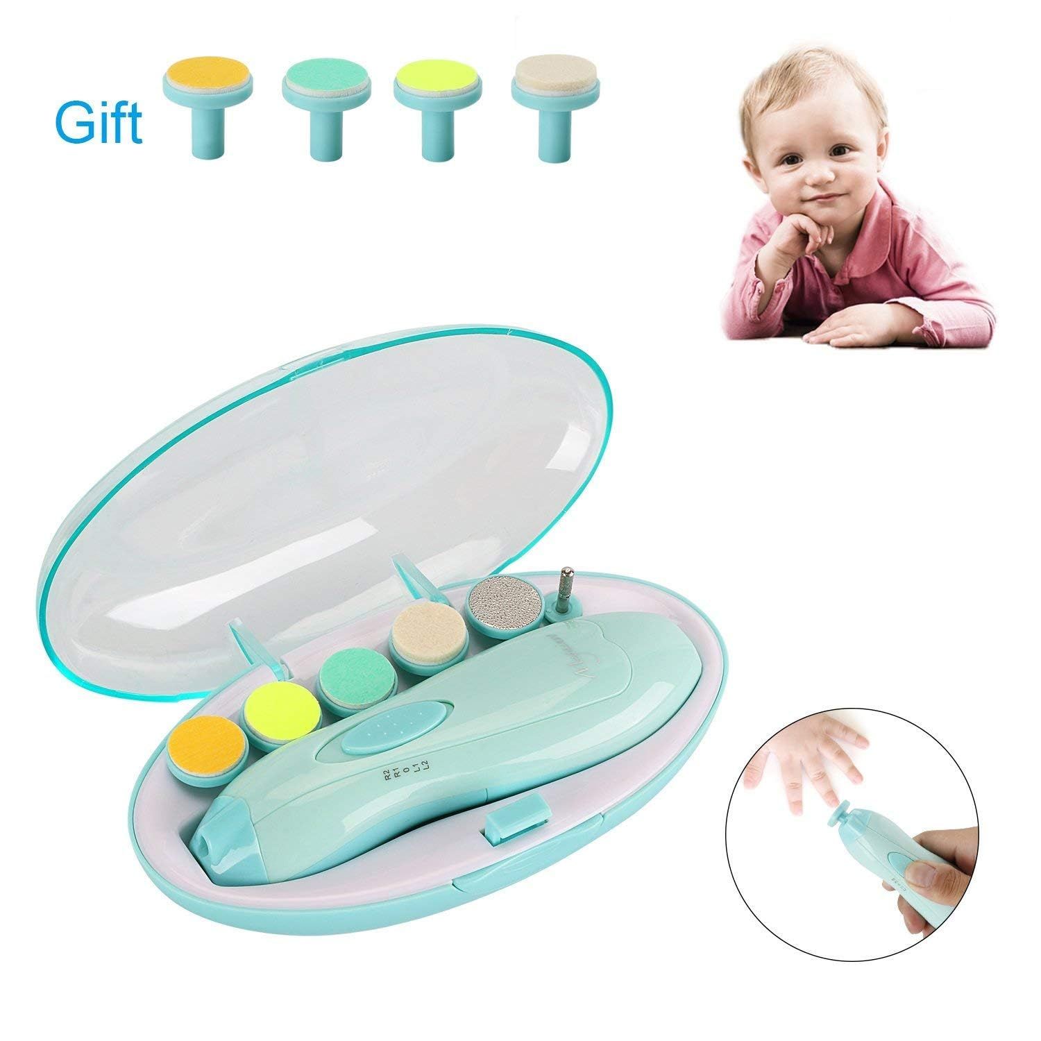 Elektrische Baby Nagelfeile, Maniküre & Pediküre Nagelpflege Set