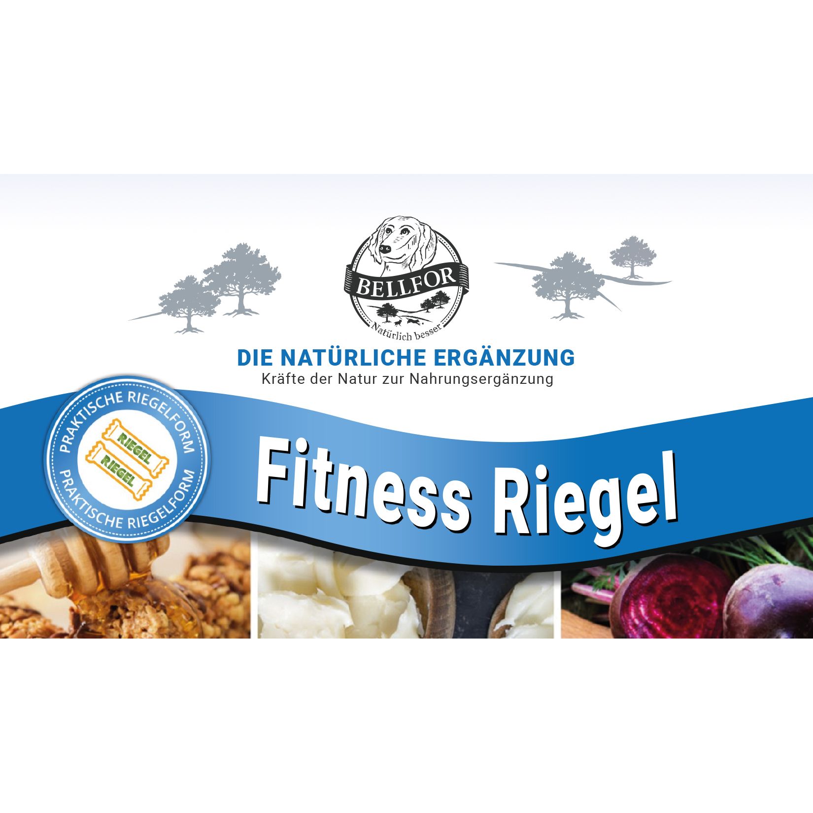 Bellfor Nahrungsergänzung für Sporthunde - Fitness Riegel