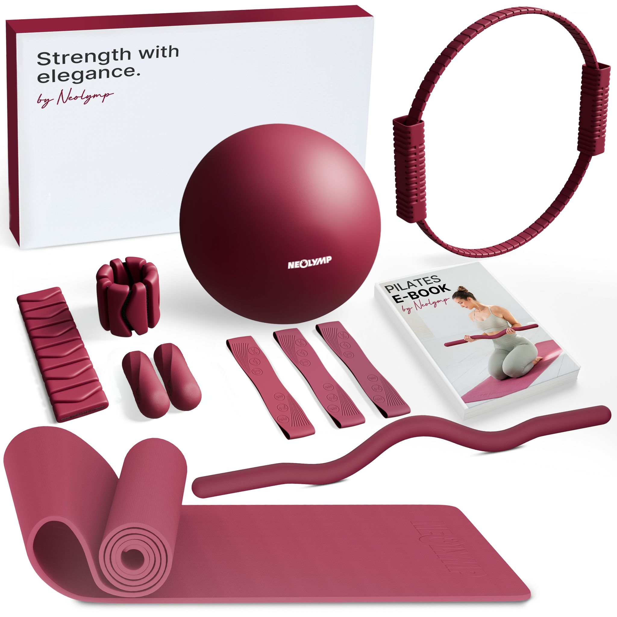 NEOLYMP Pilates Set mit Pilates Matte und SZ Stange