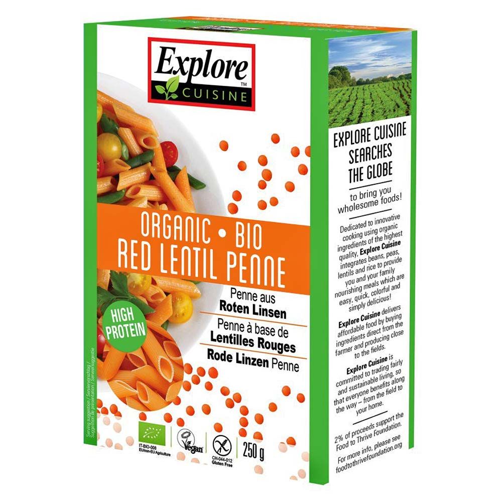 Explore Cuisine Bio Penne aus roten Linsen 250 g