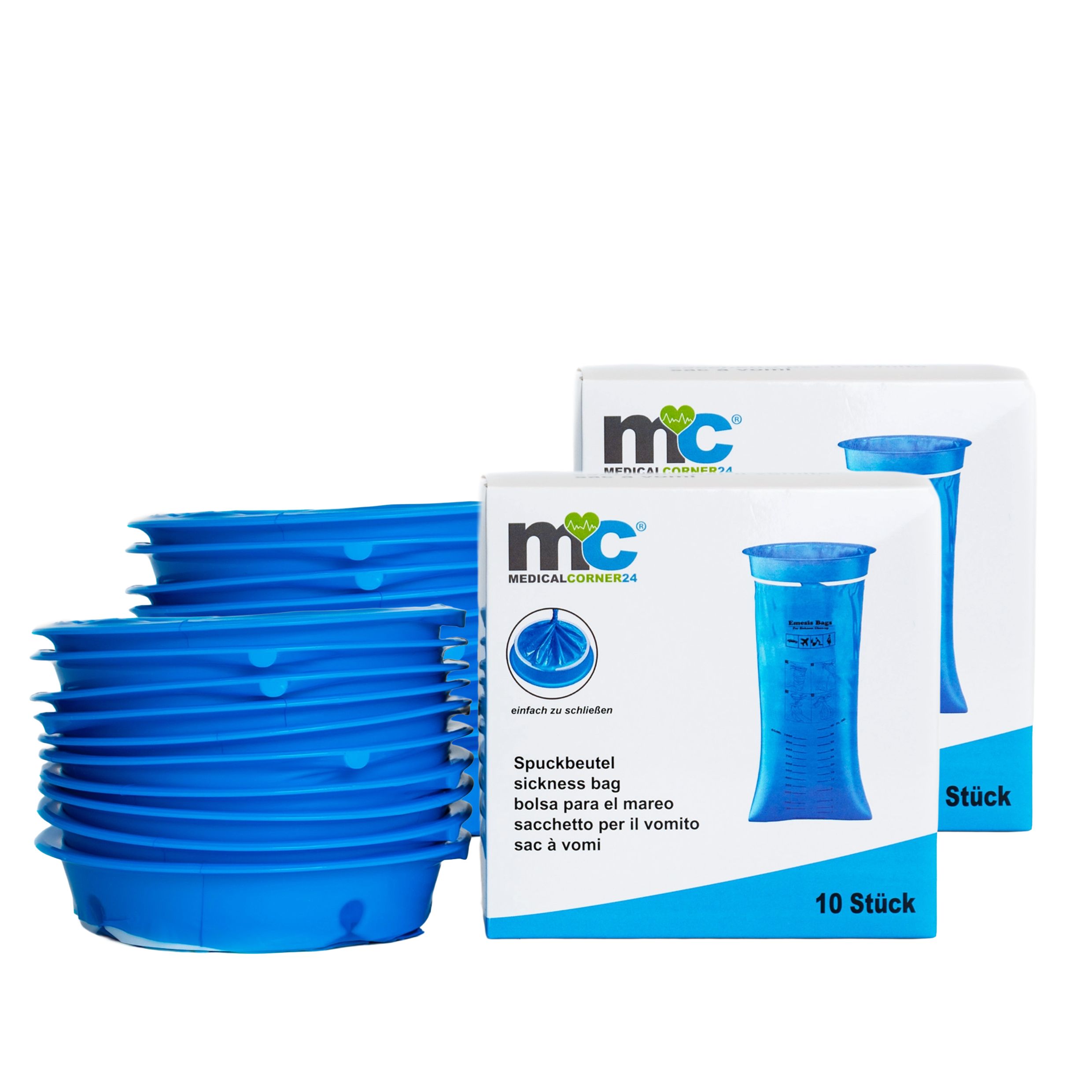 Medicalcorner24 Spuckbeutel  1,5 L Aufnahmekapazität , latexfrei