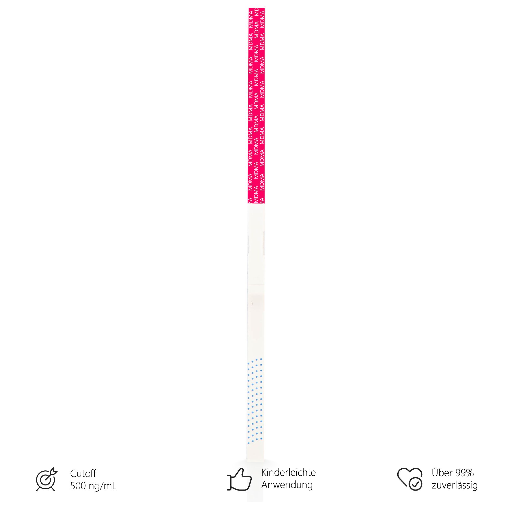 LuxmedIQ Drogenschnelltest für Ectasy - Urin Drogentest MDMA - Cutoff 500 ng/mL