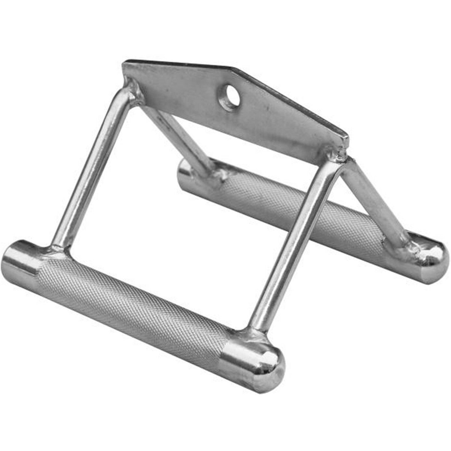 Metall-Parallelgriff mit geriffeltem Griff. V-förmiges Design mit Loch zur Befestigung.