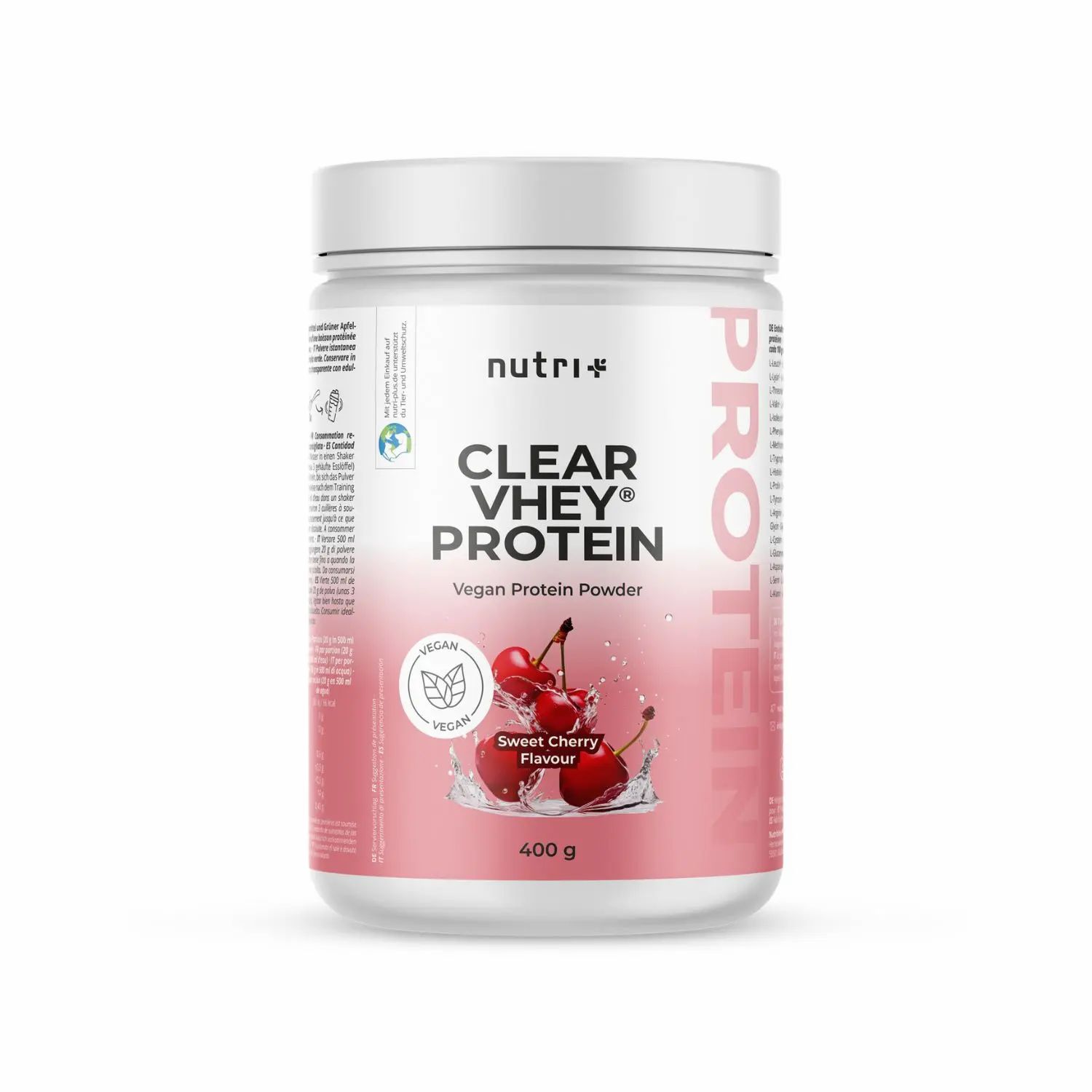 nutri+ Clear Vhey Protein Pulver 400g - Whey Alternative