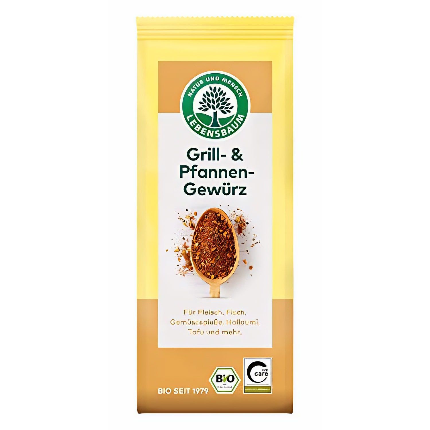 Lebensbaum Grill- und Pfannengewürz, Bio-Gewürz für Fleisch, 1 Pc