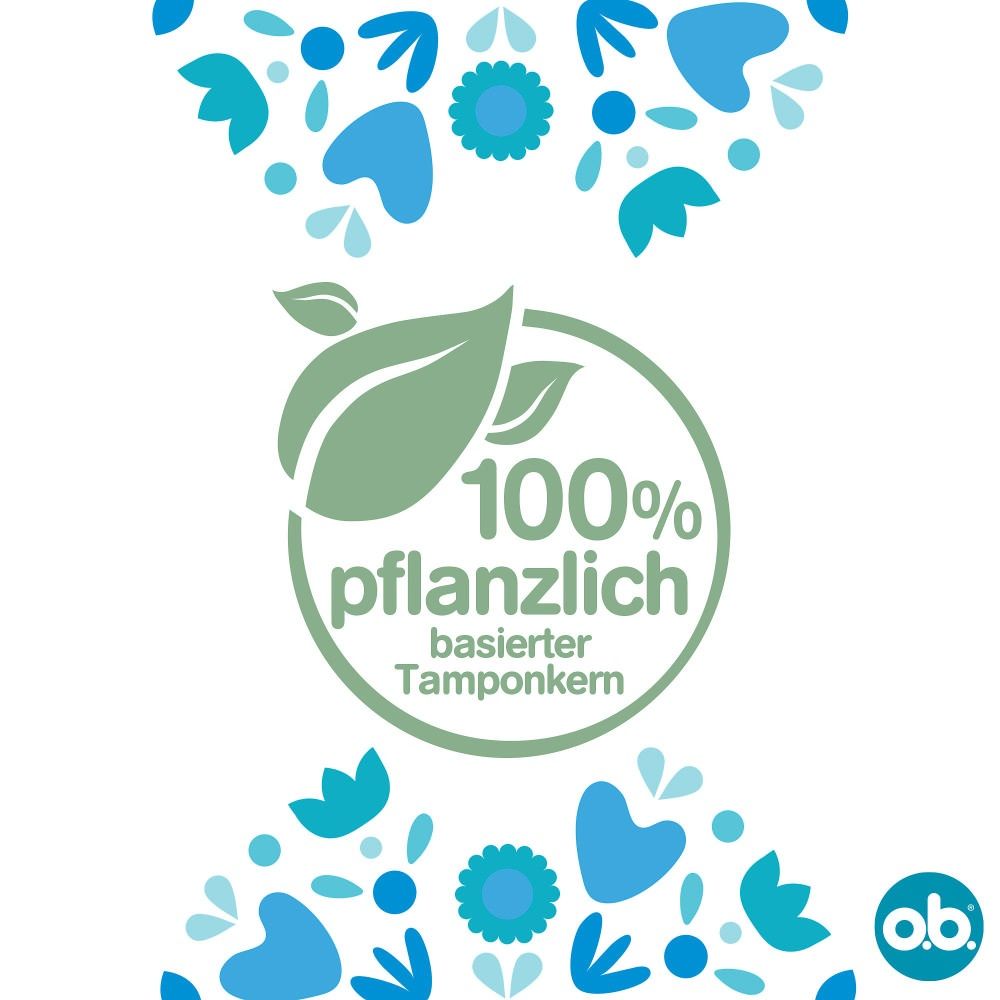 Text: Wir verwenden 100% erneuerbare Energien. Karton ist zu 100% recycelbar. Logo o.b.