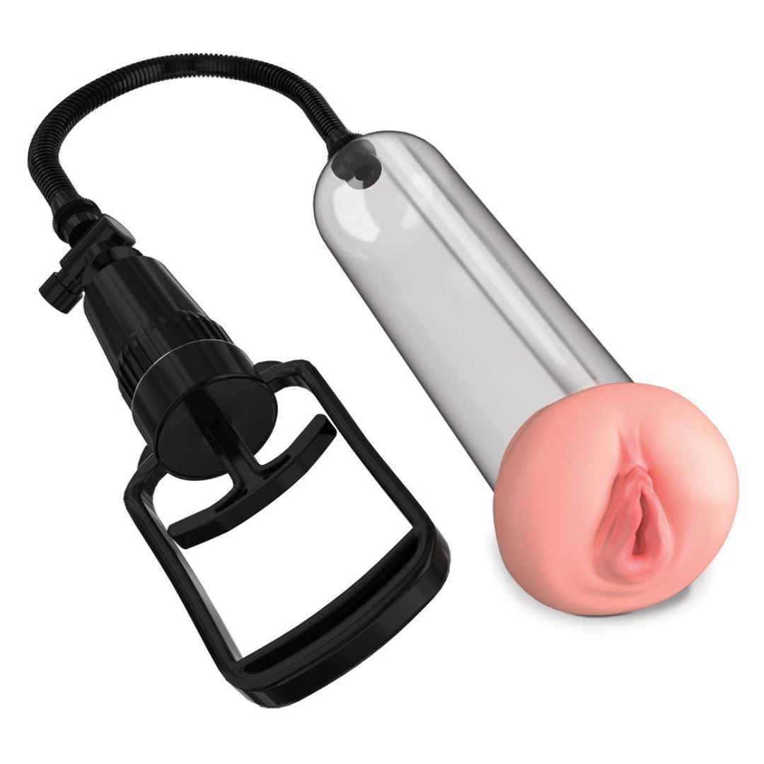 Penispumpe „Beginners Pump“ mit Vagina-Öffnung | Manueller Pumpfunktion | Pump Worx