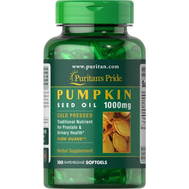 Puritan's Pride Kürbiskernöl 1000 mg 100 Pc