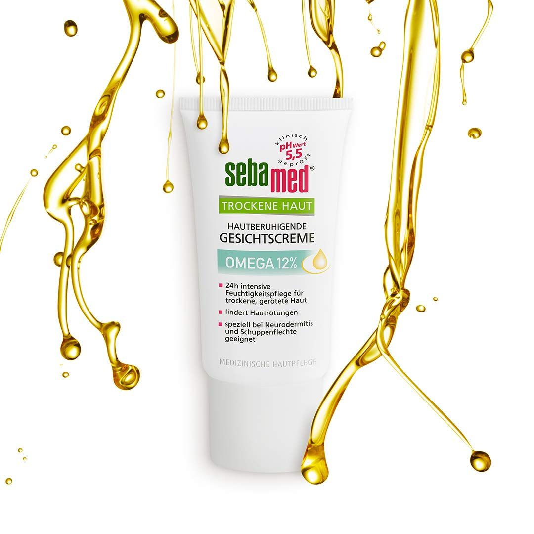SEBAMED Trockene Haut Gesichtscreme Omega 12%, speziell bei Neurodermitis und Schuppenflechte