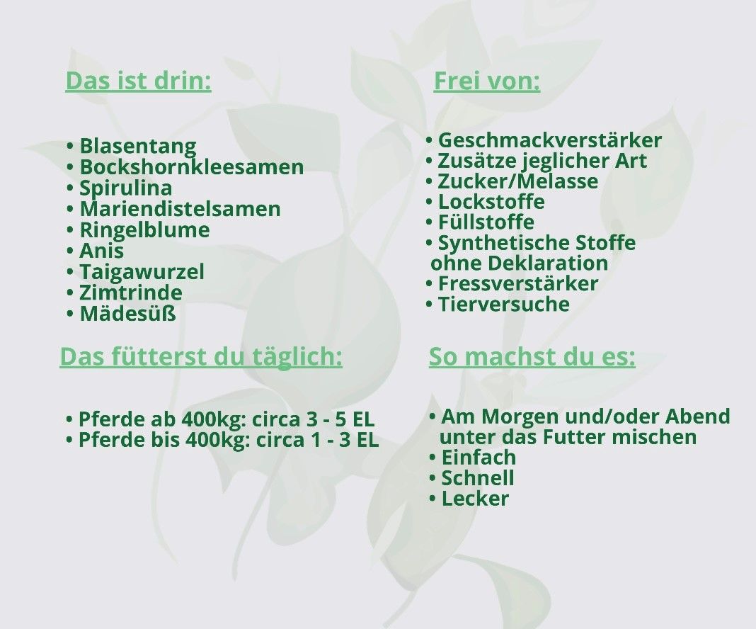 Hand aufs Pferd/Hund Muskel Kräuter Kraftprotz