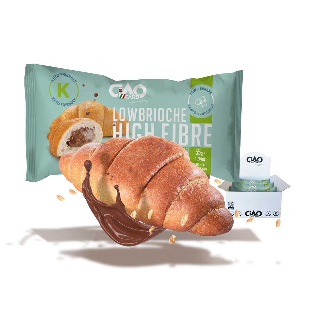 CIAOCARB Lowbrioche Ripiena Con Crema Al Cacao Low Line