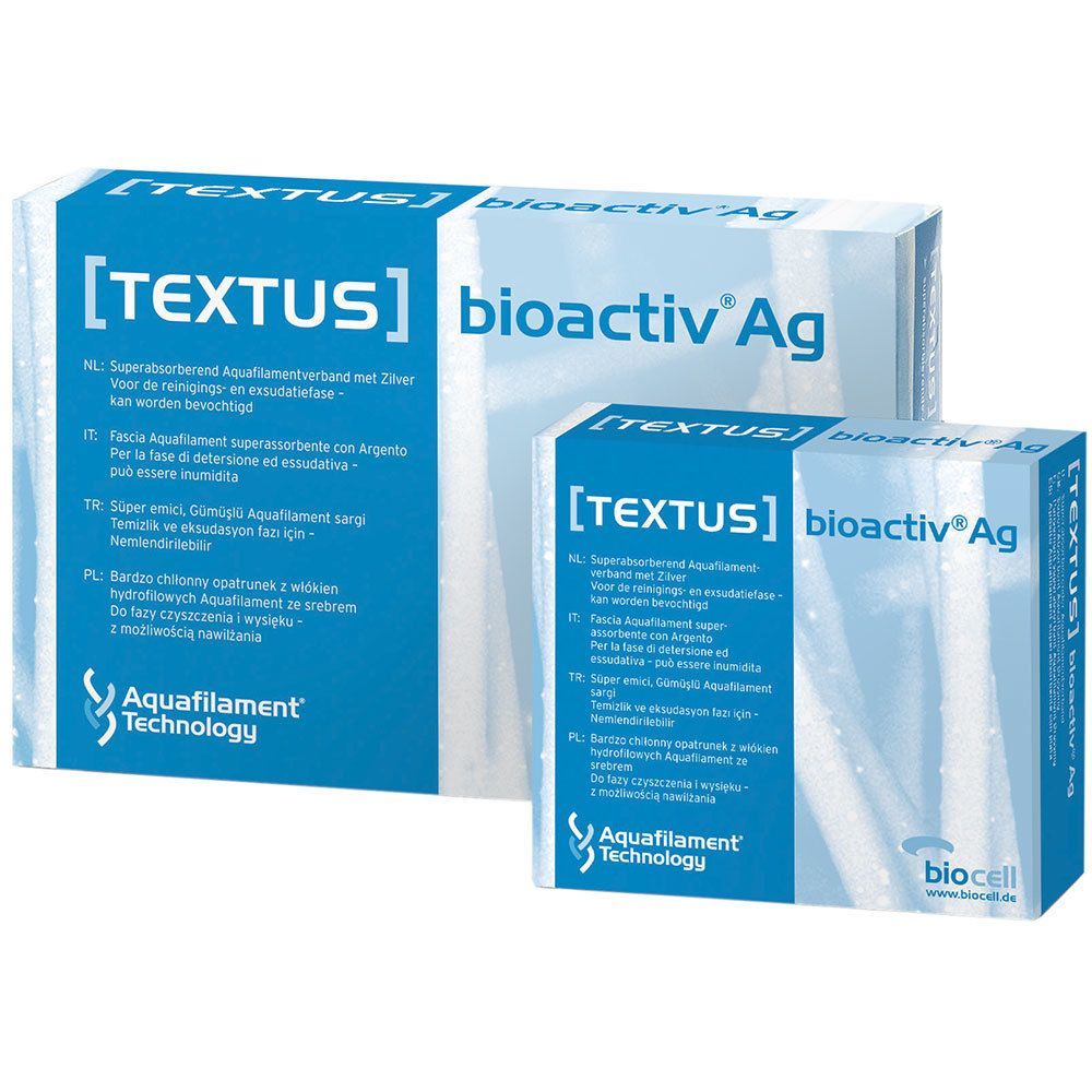 Textus Bioactive 5x5cm Aquafaserkompresse