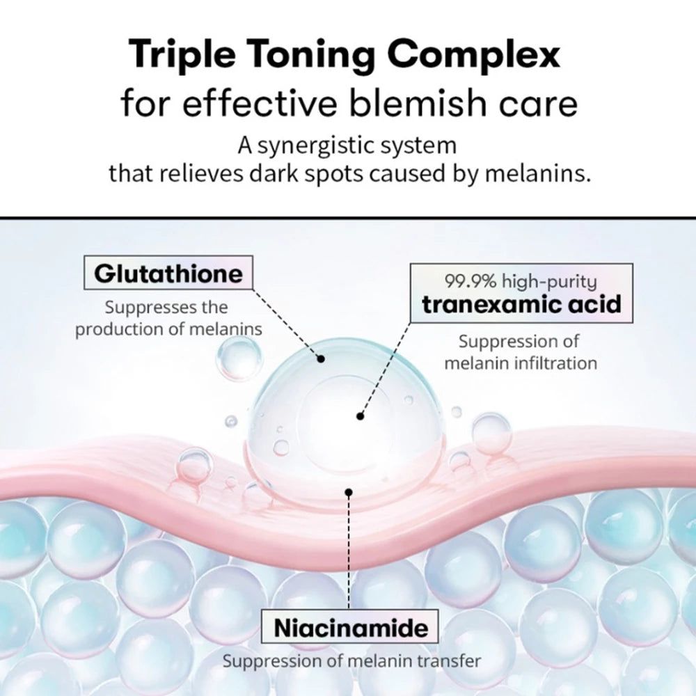 VT COSMETICS TX-Toning: Schematische Darstellung der Hautschichten mit Inhaltsstoffen.