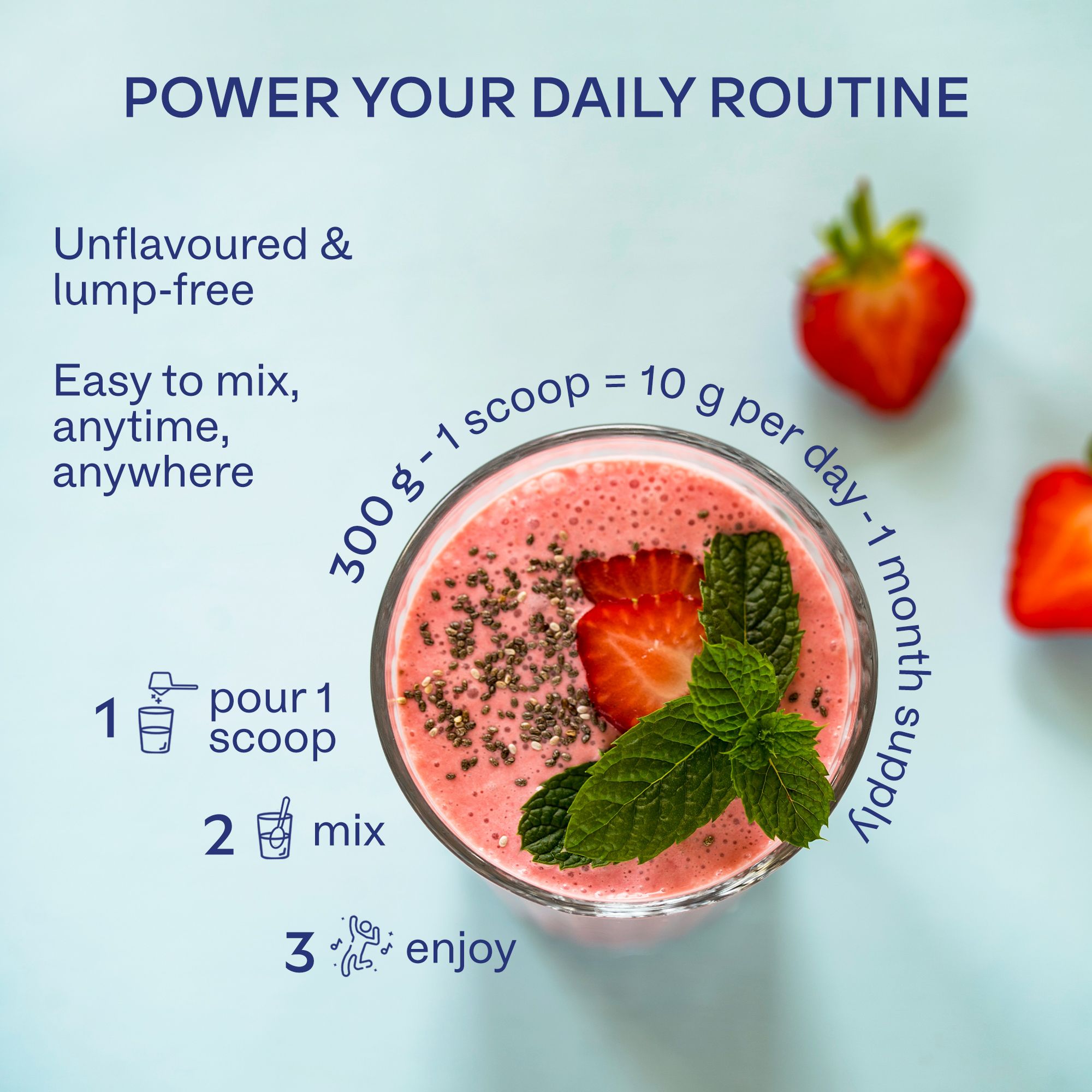 Aavalabs Hydrolysiertes Kollagenpulver | Reines Kollagen | 30 Portionen