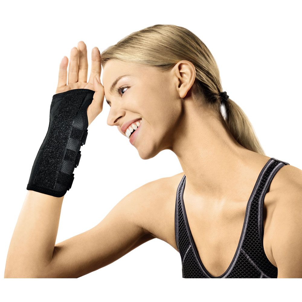 Manu-Hit Carpal Orthese rechts Gr.L schwarz 07233 1 St Bandage(s)