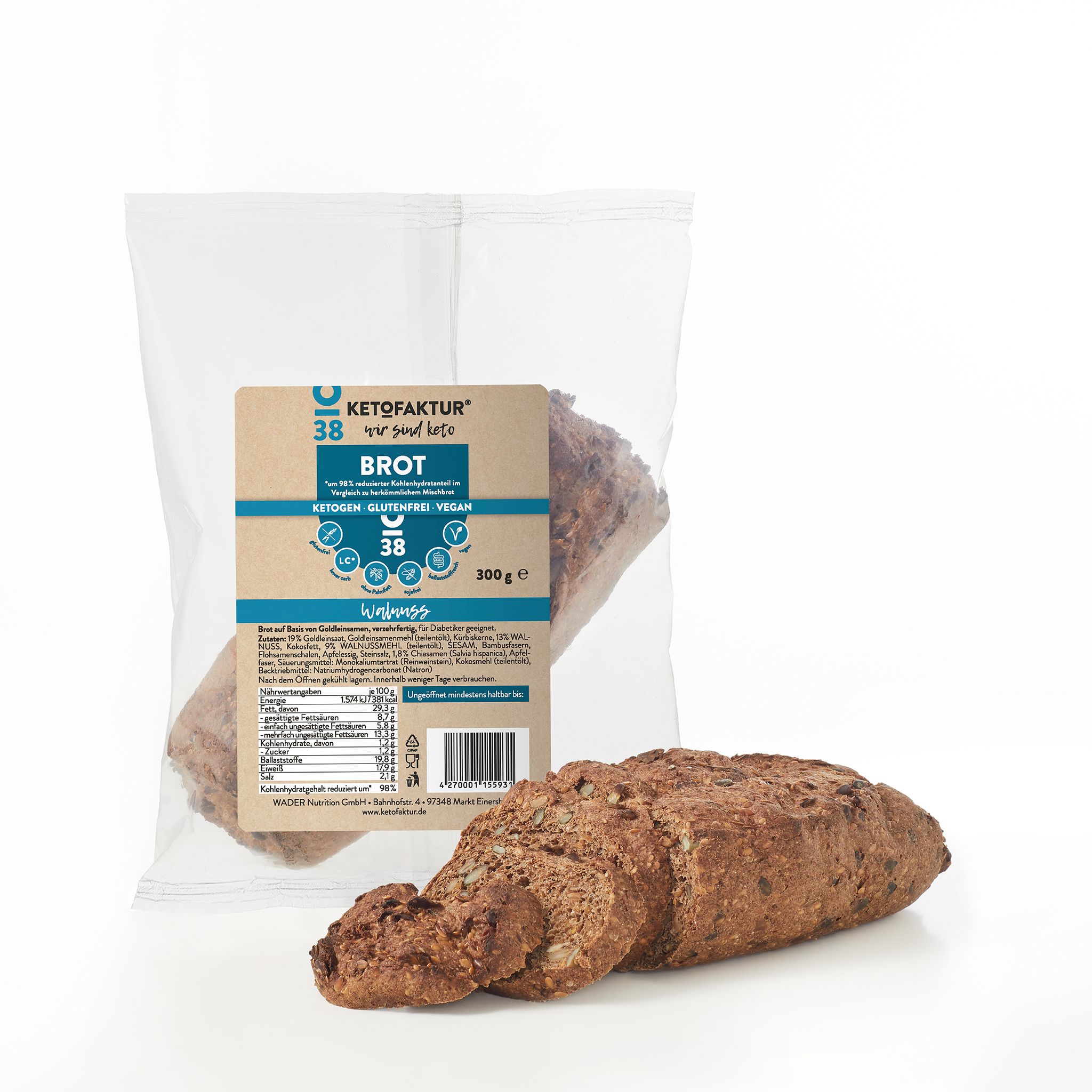 KETOFAKTUR® Walnussbrot