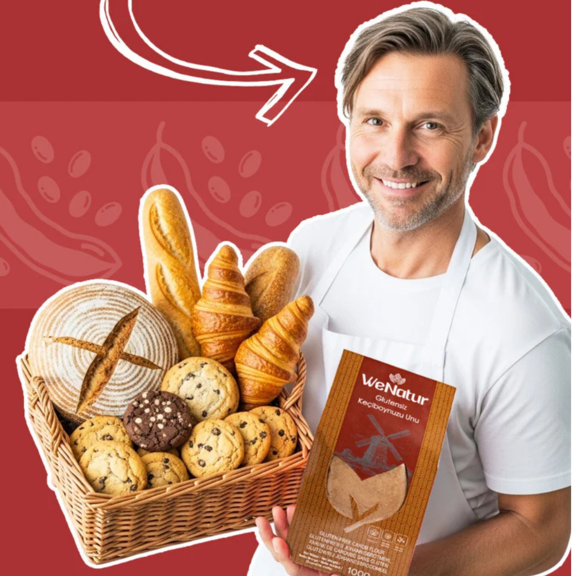 WeNatur  Glutenfreies Johannisbrotkernmehl