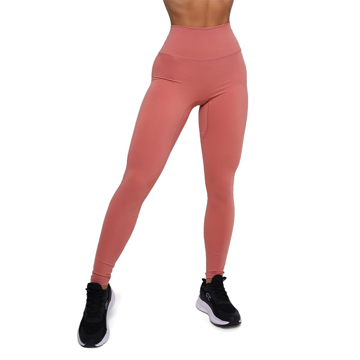 GymBeam Leggings Damen mit hoher Taille und elastischem Material, Lachsfarben 1 St