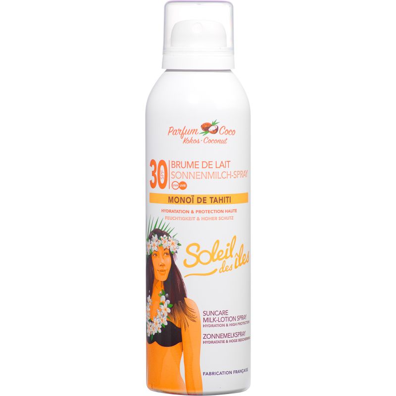 Soleil des Iles Sonnenschutz-Milchspray mit Kokosduft