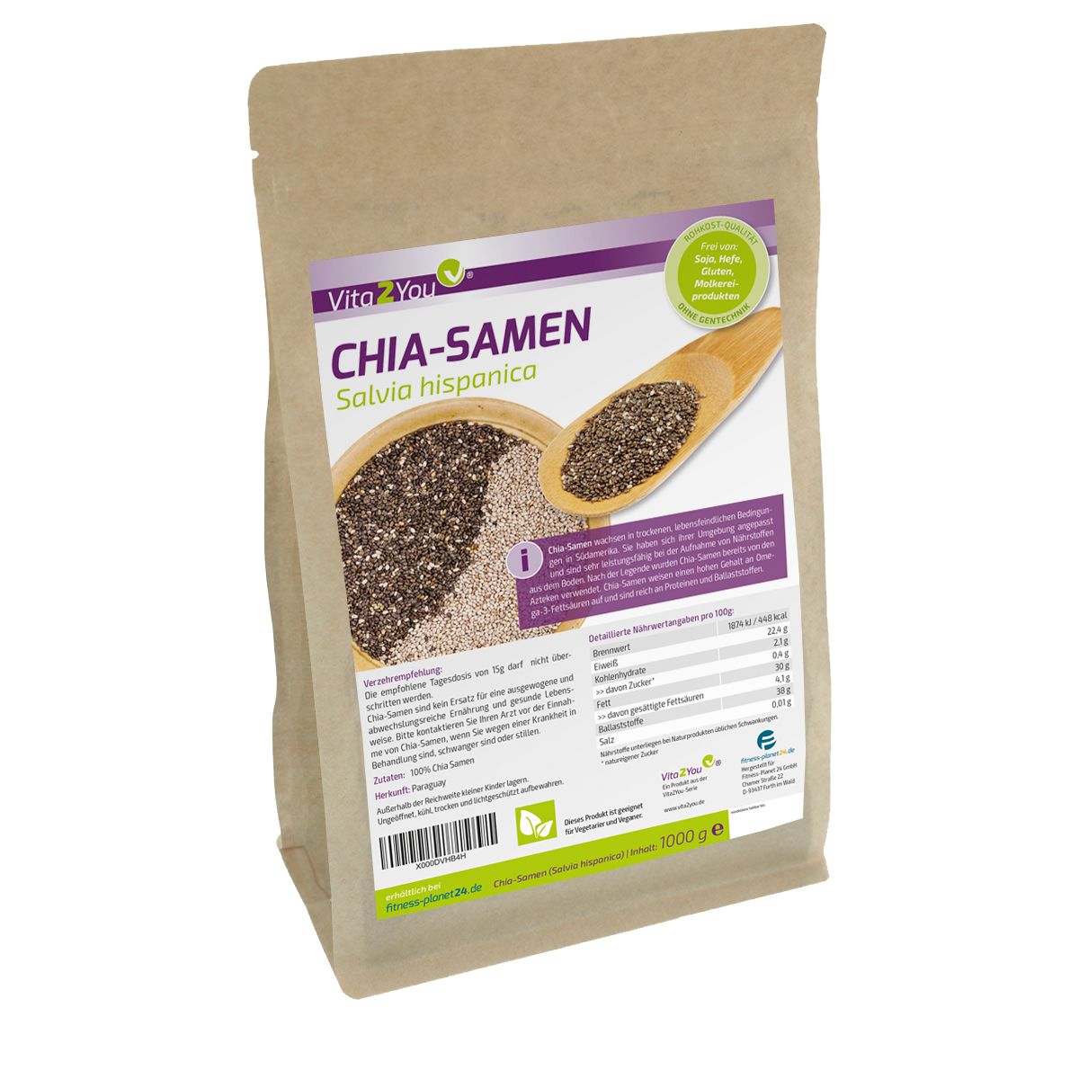 Vita2You Chia Samen 1 kg