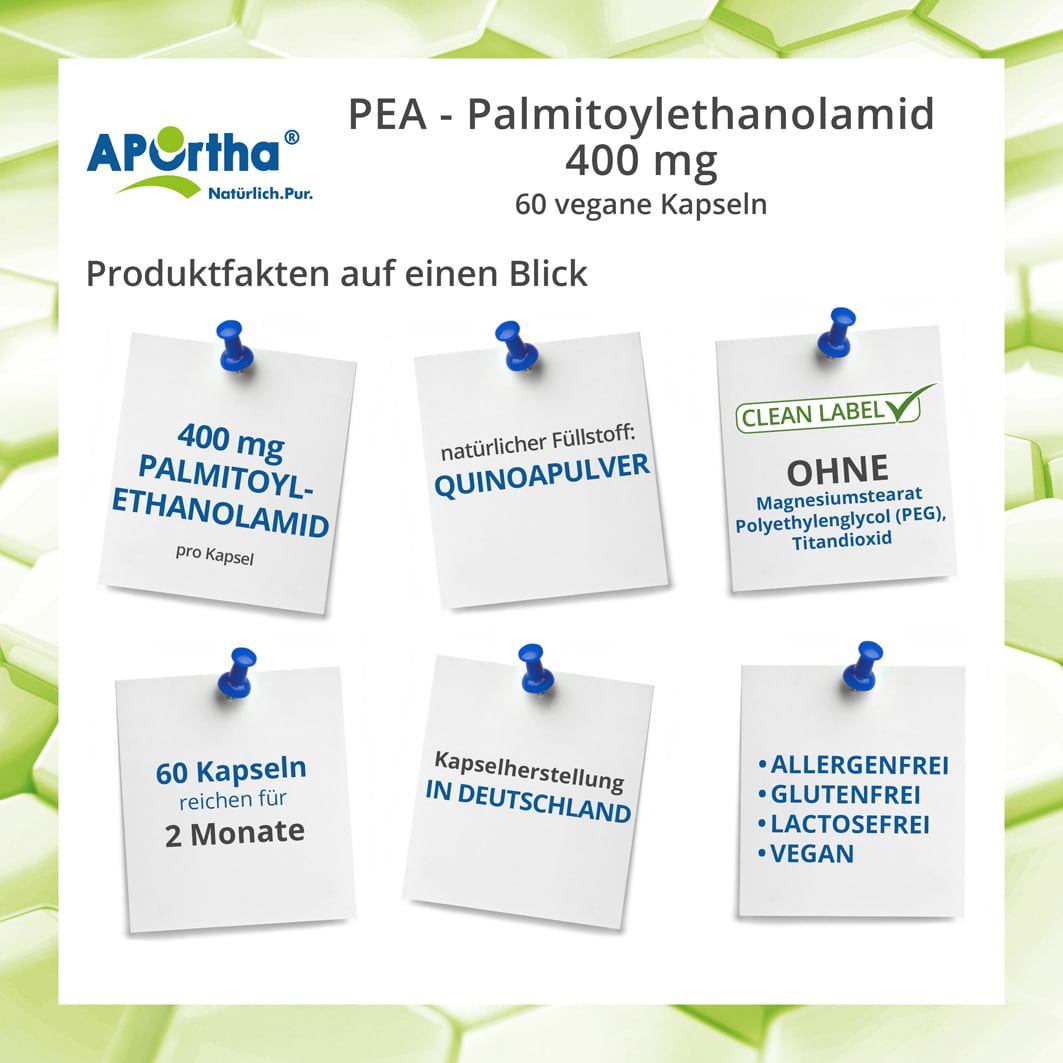 APOrtha® PEA - Palmitoylethanolamid Kapseln 400 mg 60 St