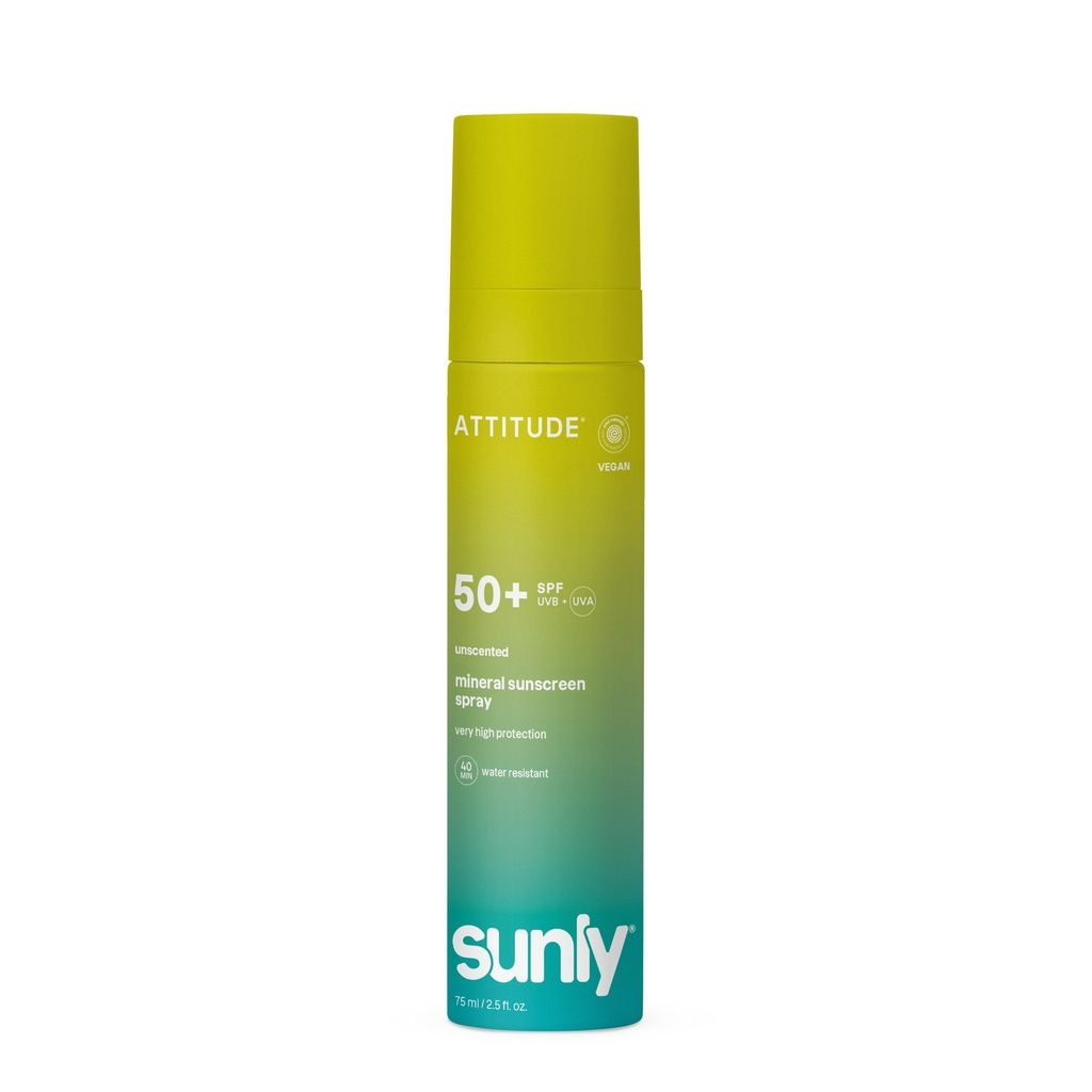 Mineral sunscreen Spray Face & Body - SPF 50 unscented 75 ml