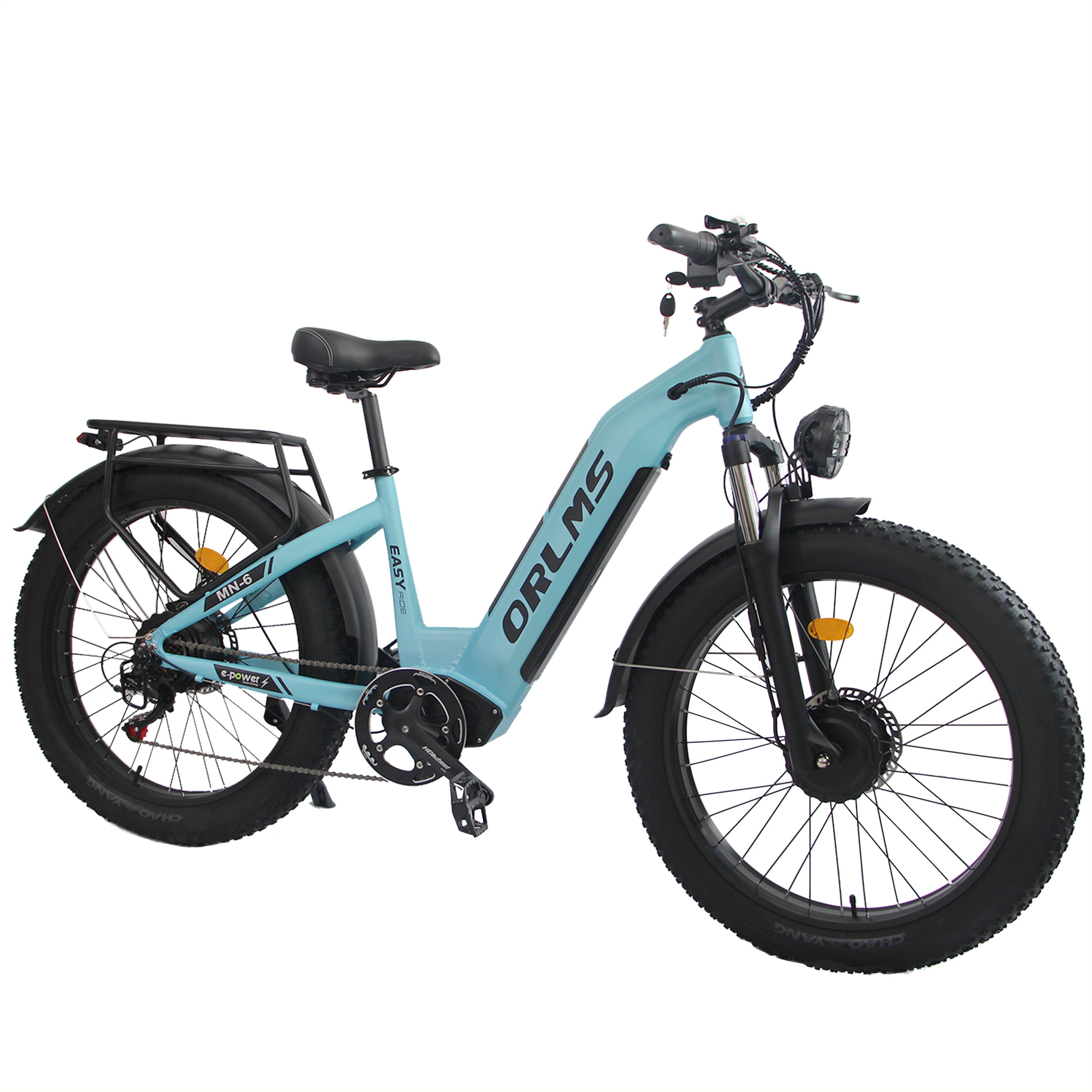 Orlms Mn-6 E-Bike mit zwei Motoren, 52V 23Ah Akku, hydraulische Scheibenbremsen 1 St