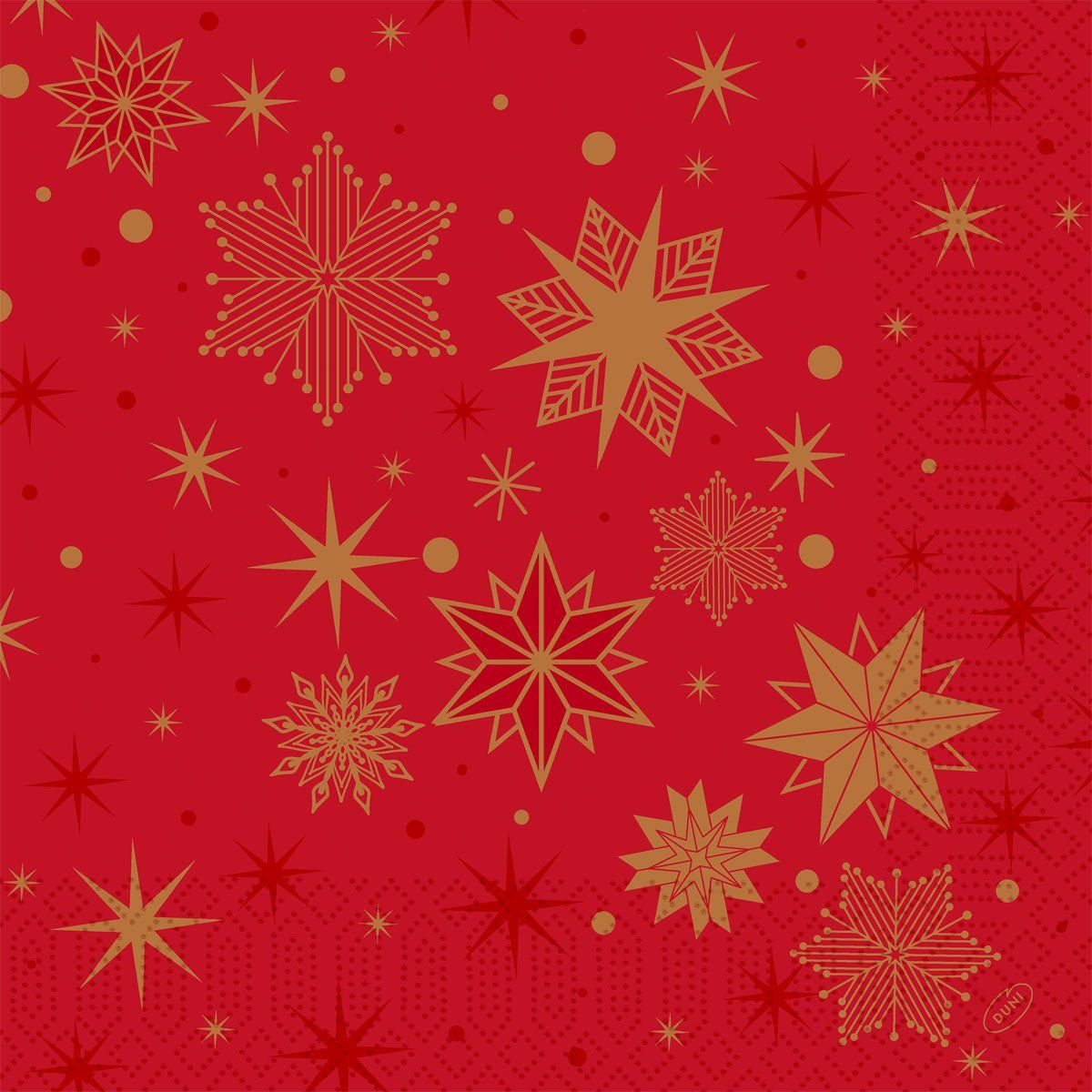 Servietten 40x40 3-lagig 1/4 Stargazing red 4000 St Tücher
