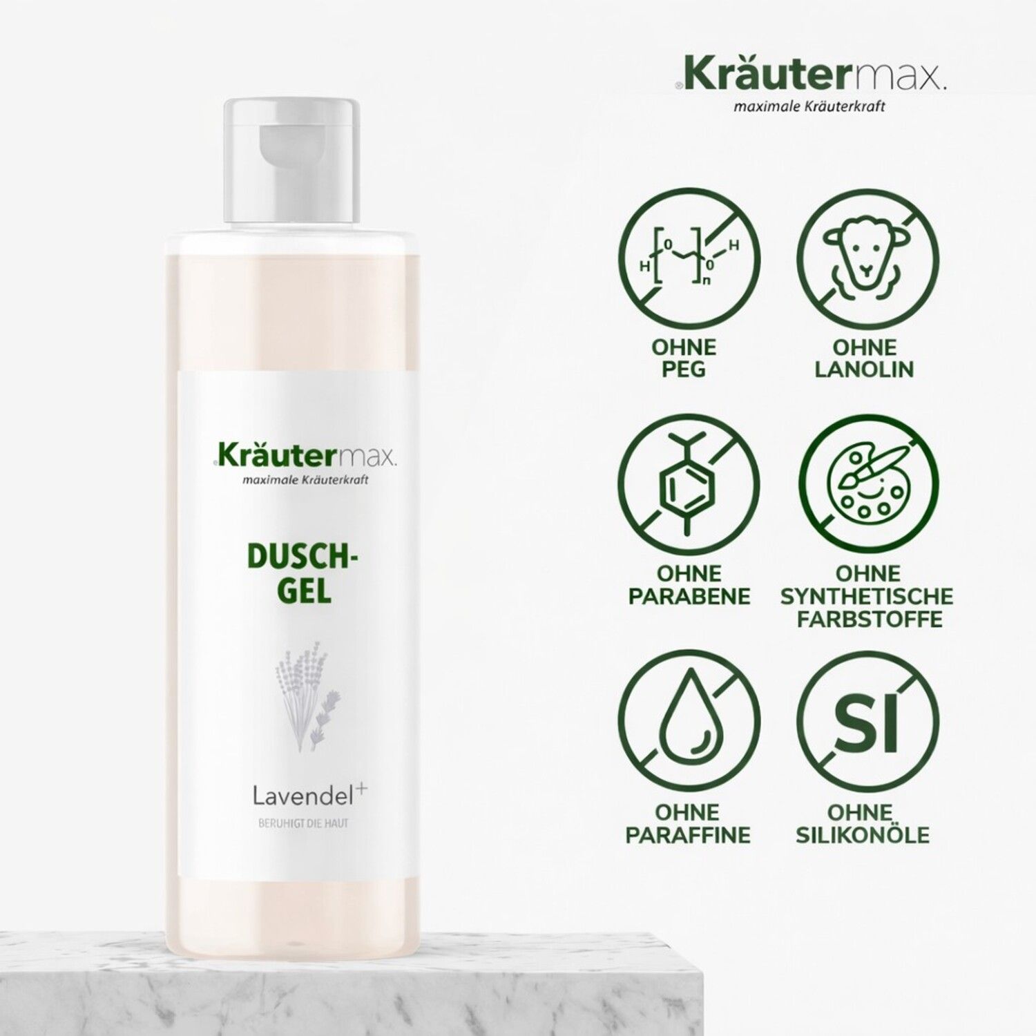 Kräutermax Duschgel Lavendel plus