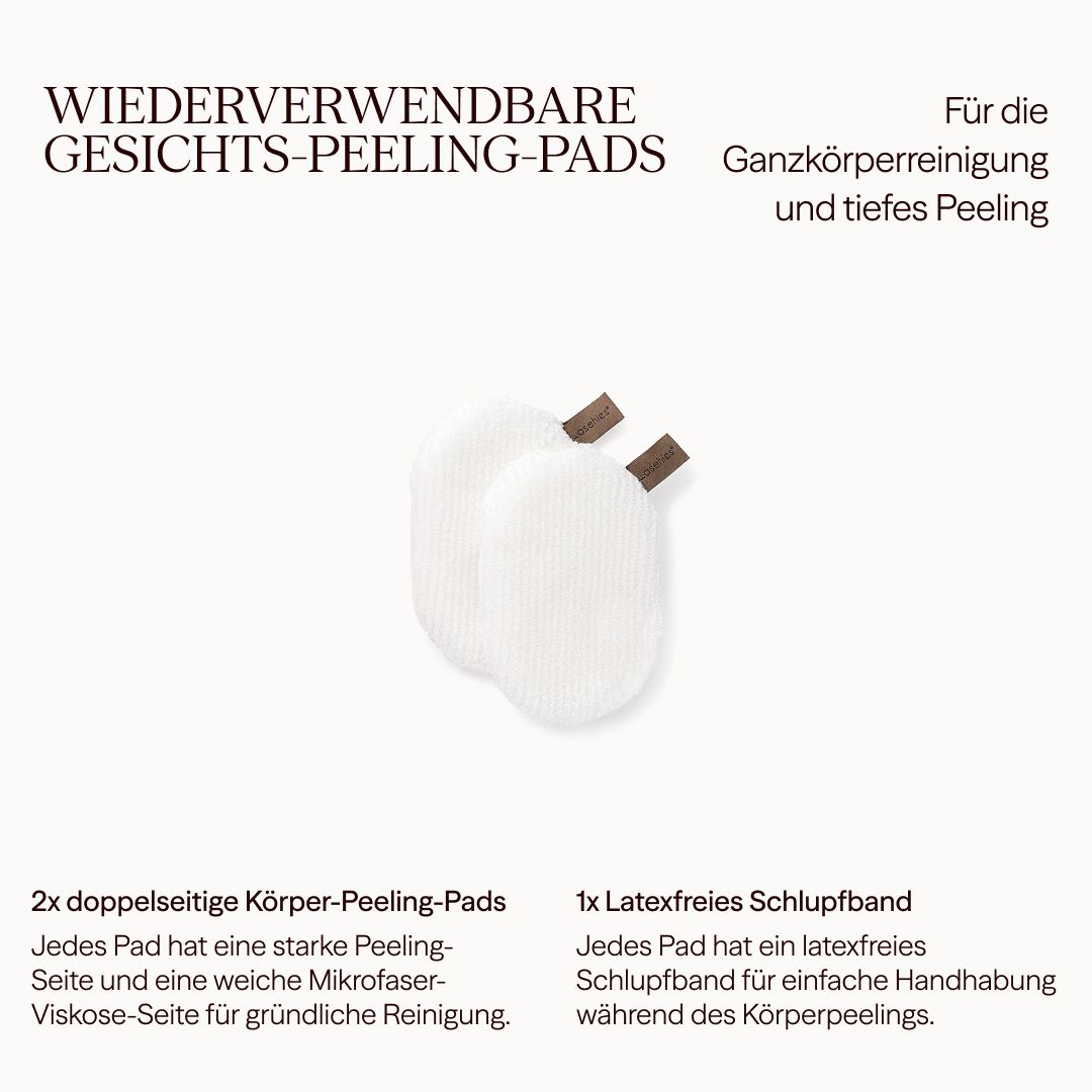 Wiederverwendbare Peeling- & Reinigungspads für den ganzen Körper
