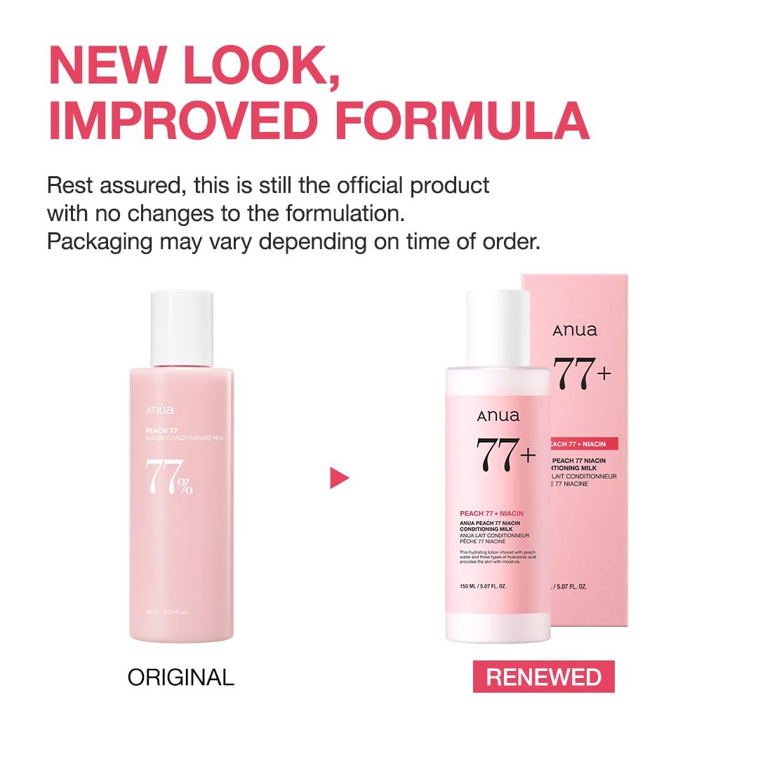 ANUA Peach 77% Niacin Conditioning Milk