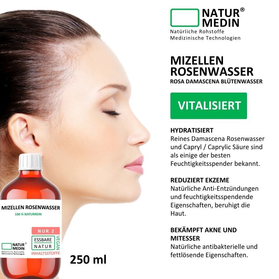NATURMEDIN® Mizellen Rosenwasser Balanced