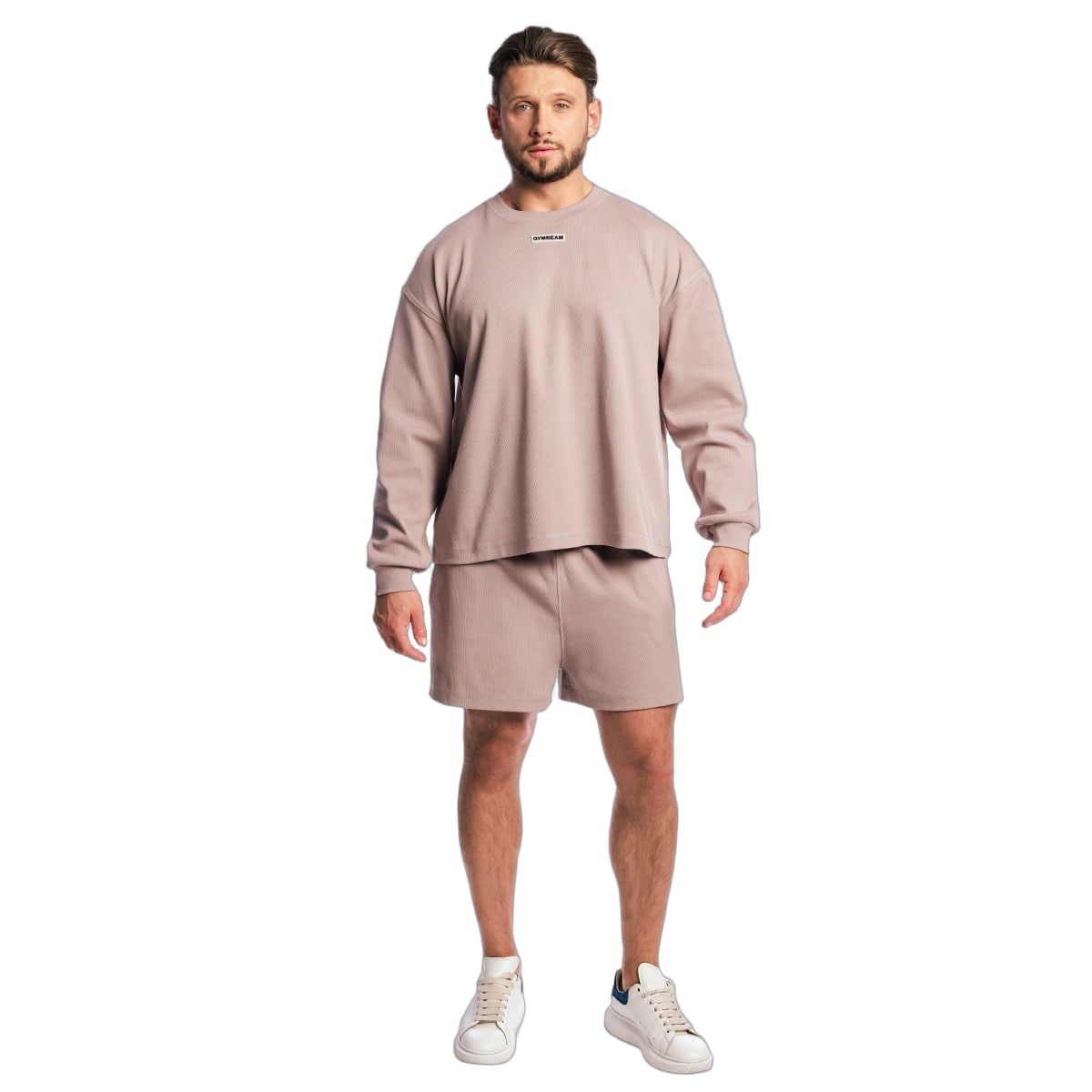 GymBeam Shorts Herren Oversized mit Kordelzug Aura Roux