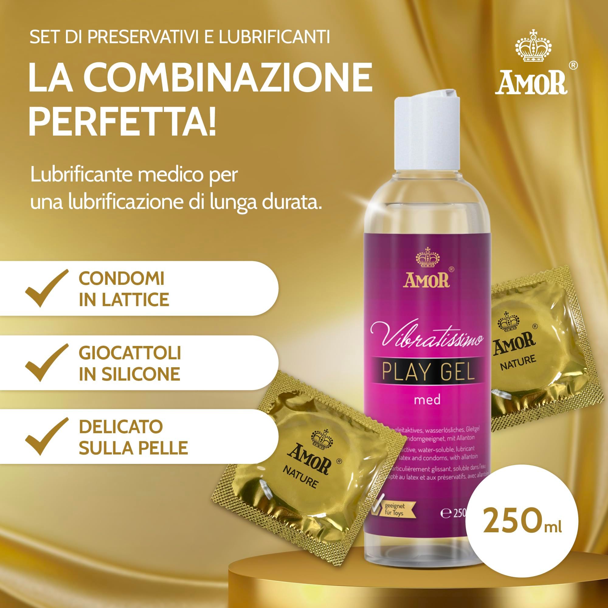 AMOR Nature Kondome + PlayGel Natural Set