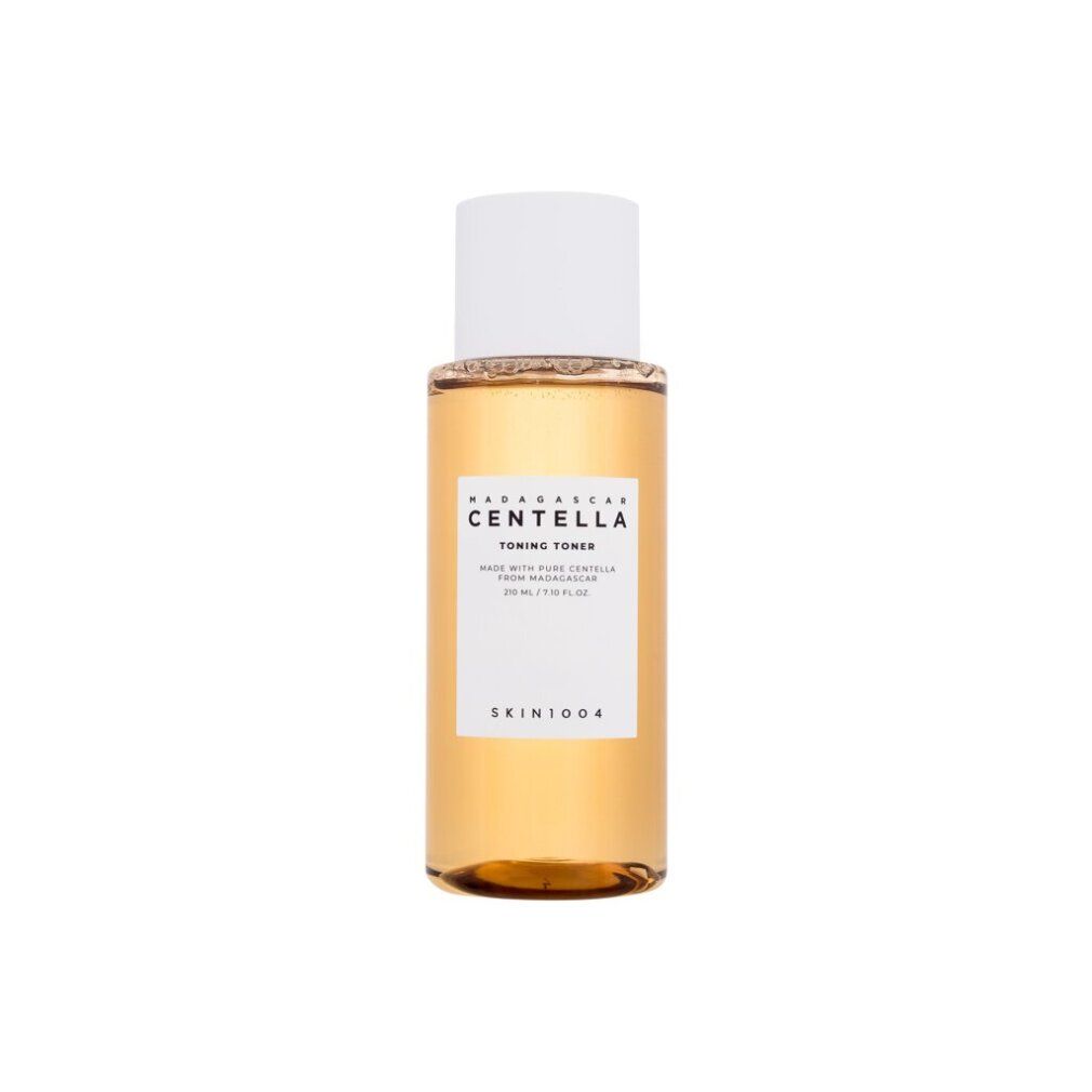 SKIN1004 Madagascar Centella Toning Toner Flasche neben seiner Verpackung.