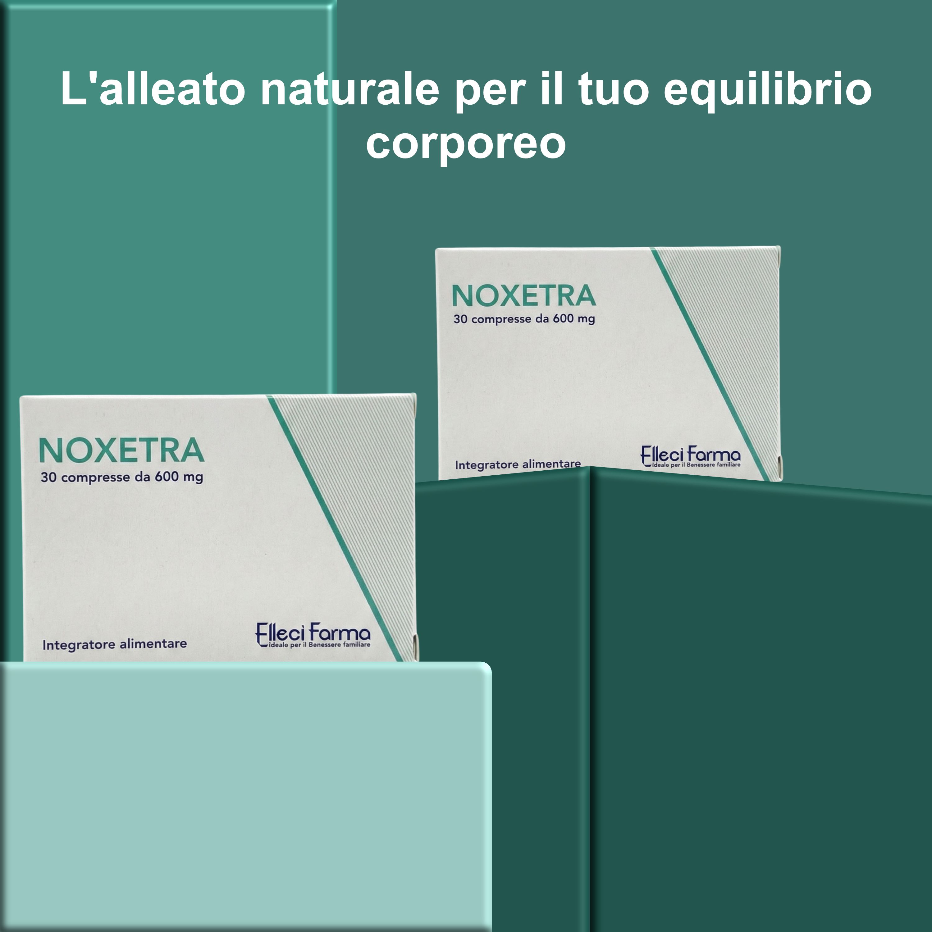 Zwei Schachteln NOXETRA, 30 Tabletten à 600 mg, Nahrungsergänzungsmittel.