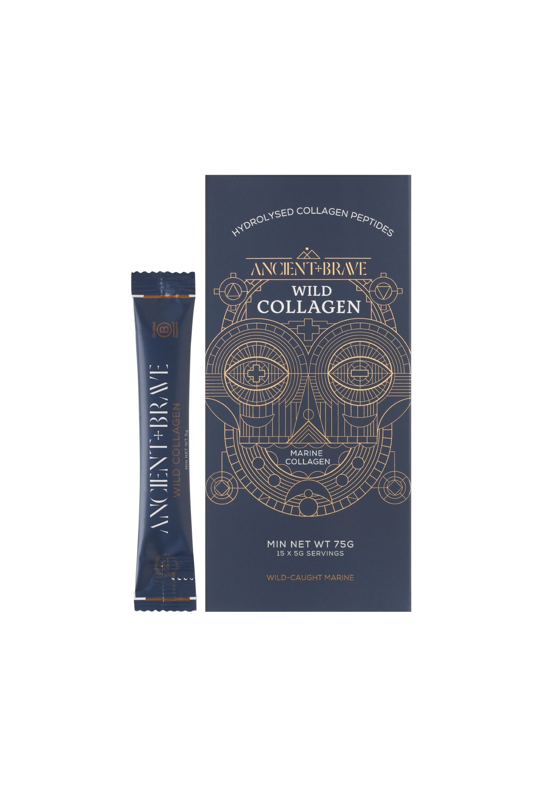 ANCIENT + BRAVE Wild Collagen Sachets Nahrungsergänzungsmittel